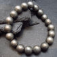 Meteorite Gibeon Genuine Bracelet ~ 7 Inches ~ 10mm Round Beads
