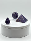 Beautifully Charoite & Sterling Silver Teardrop Ring - Size 7