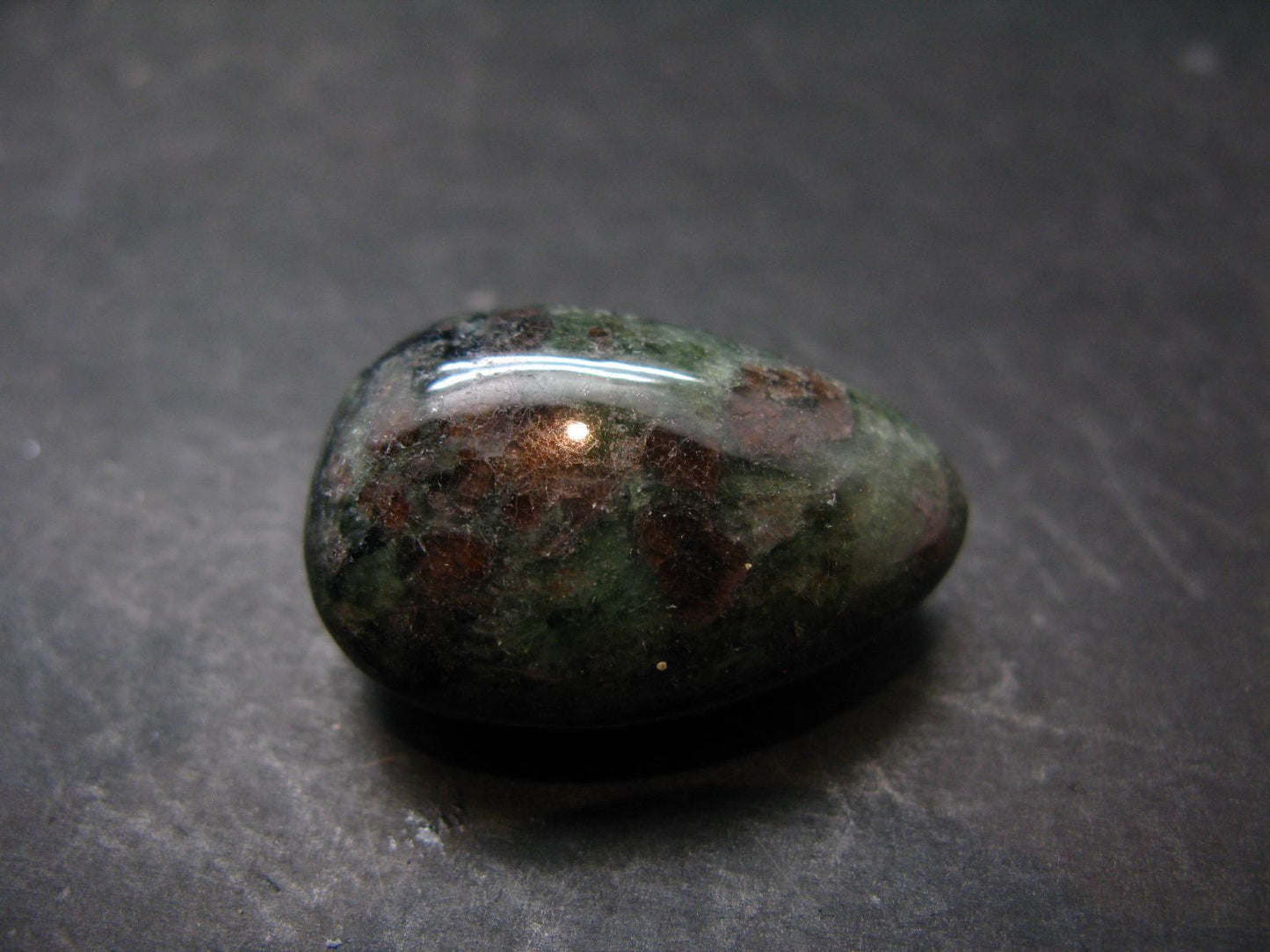 Rare Eclogite Tumbled Stone From Norway - 1.2" - 19.97 Grams