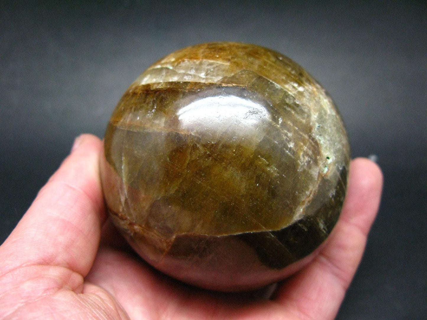 Rare Golden Herderite Ball Sphere from Brazil - 3.2" - 748 Grams