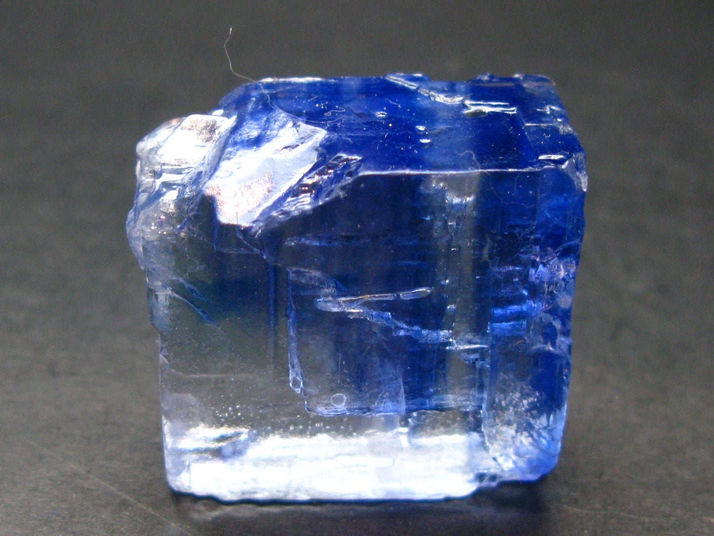 Blue Halite Crystal From USA - 1.2" - 35.25 Grams