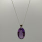 Large Faceted Amethyst Pendant – Solar Sparkle in Violet - 12.11 Grams