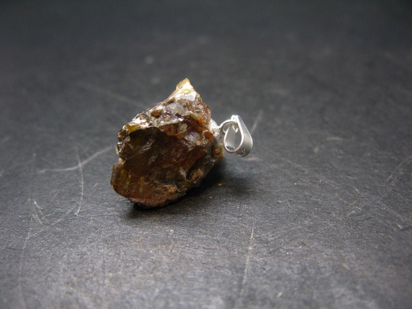 Sphalerite 925 Silver Pendant from Spain - 0.8" - 4.84 Grams