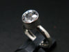 Phenakite Phenacite Crystal Silver Ring From Russia - Size 6 - 1.93 Grams