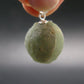 Complete Prehnite Sterling Silver Pendant from Mali - 0.9" - 6.47 Grams