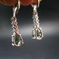 Moldavite Tektite Silver Earrings from Czech Republic - 2.61 Grams