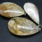 Merchant Stone!! Lot of 3 Natural Yellow Citrine Pendants from Brazil