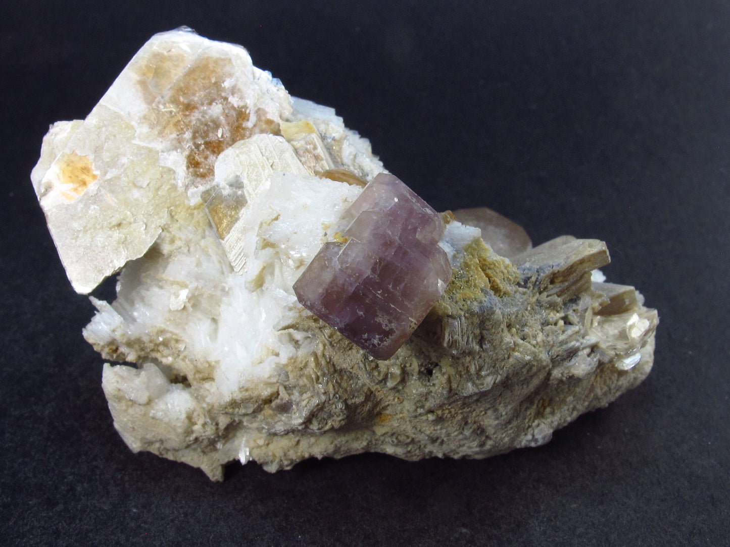 Rare Topaz and Apatite Cluster From Pakistan - 2.7"