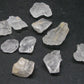 Lot of 10 Clear Petalite Crystals from Brazil