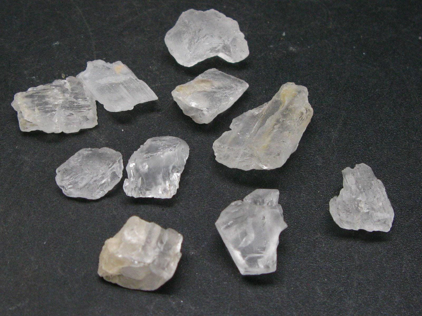 Lot of 10 Clear Petalite Crystals from Brazil