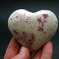 Large Cinnabar in Quartz Heart from Peru - 132.91 Grams - 2.5"