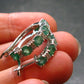 Gem Emerald Faceted Silver Earrings From Colombia - 4.33 Grams Total