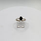 Grandidierite Ring Raw Blue Green Gemstone Silver Ring Minimalist Crystal Jewelry Gift