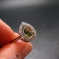 Moldavite Sterling Silver Ring From Czech Republic - Size 6 - 2.21 Grams