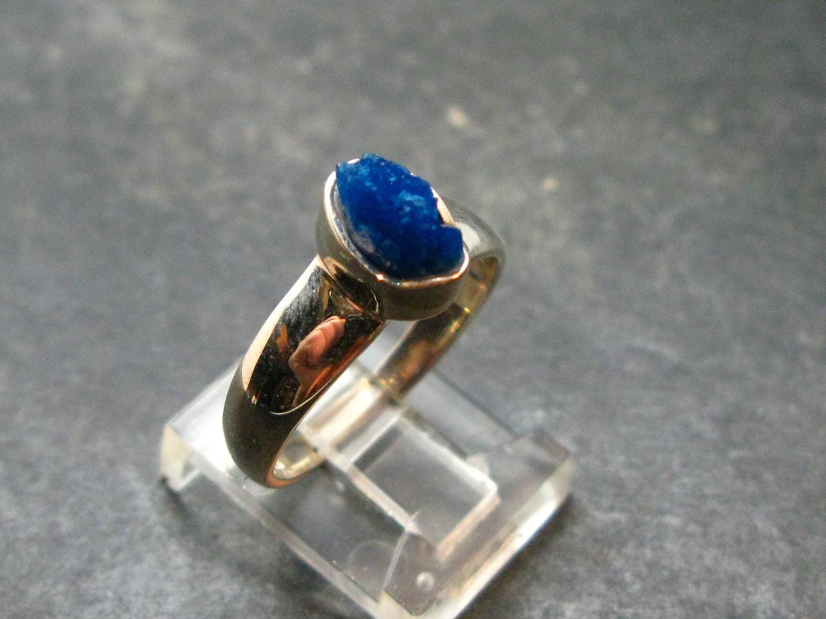 Cavansite Ring From India - 3.53 Grams - Size 8