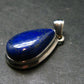 Lapis Lazuli Silver Pendant From Afghanistan - 1.4" - 7.64 Grams