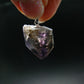 Rare Brandenberg Brandberg Amethyst Quartz Silver Pendant From Namibia - 1.0" - 4.53 Grams