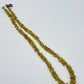 Yellow Sapphire Beaded Necklace: Genuine Gemstone Healing Crystal - 17 in