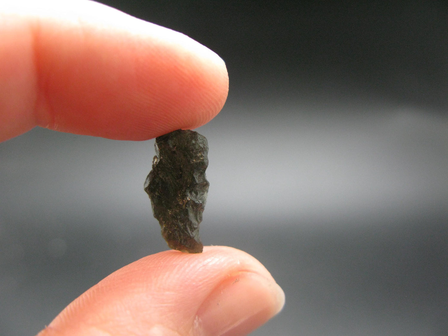 Moldavite Tektite Raw Piece from Czech Republic - 0.6" - 3.2 Carats - 0.64 Grams