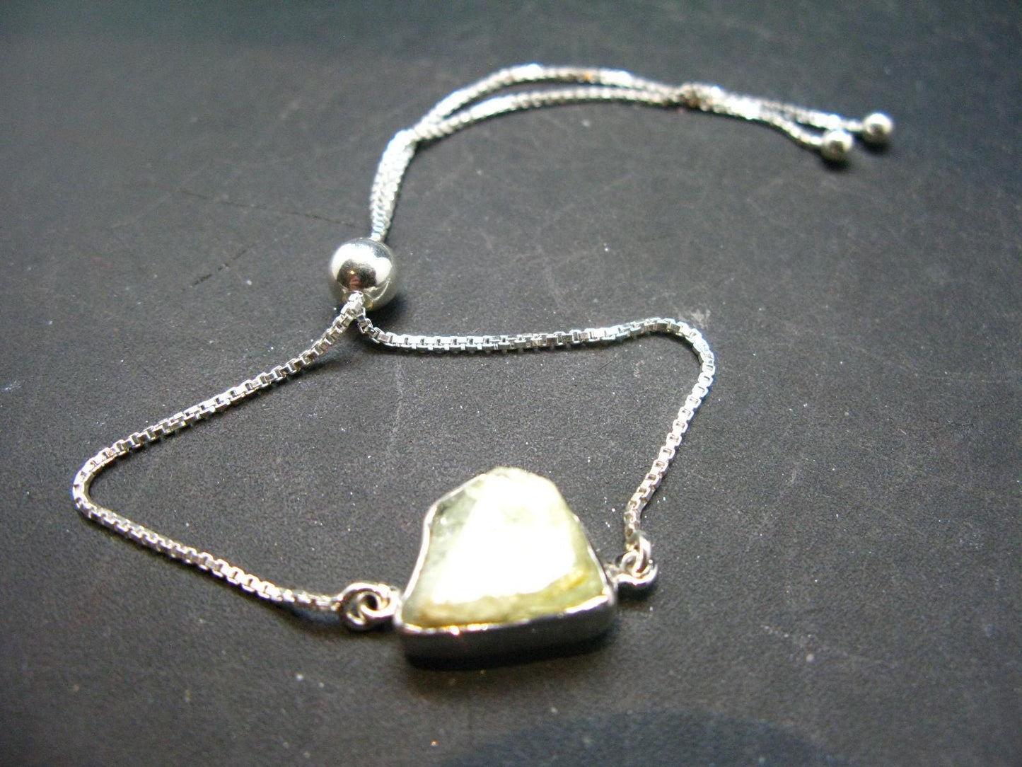 Rhodizite Rhodozite Silver Bracelet From Madagascar - 4.07 Grams