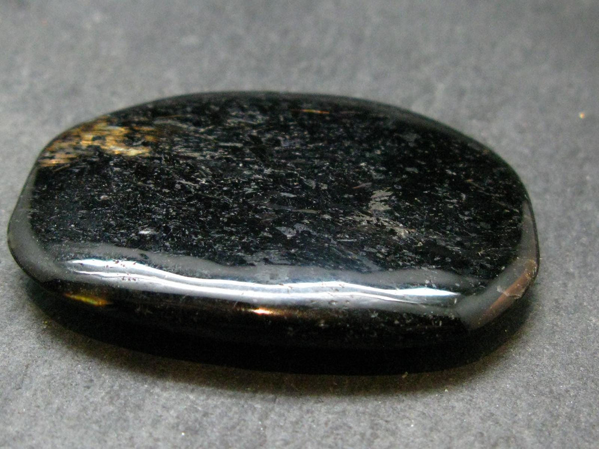 Rare Nuumite Nuummite Tumbled Stone From Greenland - 27.64 Grams - 1.9"