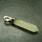 Gem Libyan Desert Glass Tektite Pendant Sterling Silver from Libya - 1.5" - 2.55 Grams