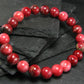 Thulite Genuine Bracelet ~ 7 Inches ~ 8mm Round Beads