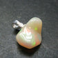 Opal Sterling Silver Pendant From Ethiopia - 0.7" - 1.16 Grams