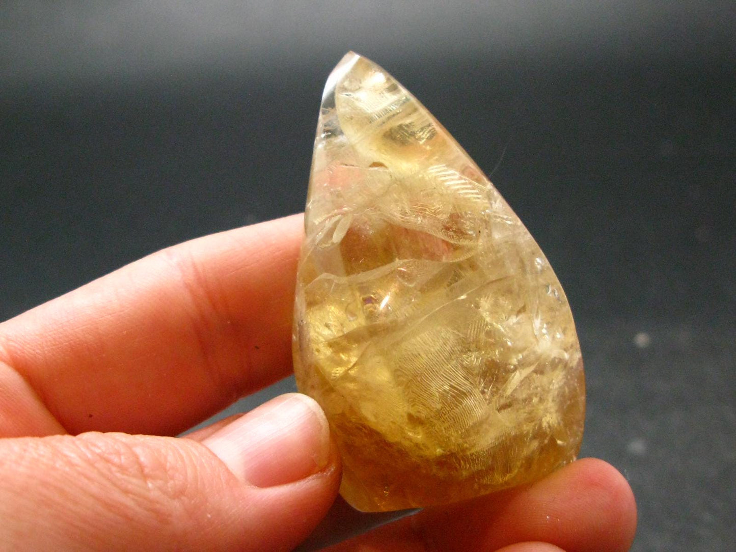 Citrine Unheated Polished Crystal From Brazil - 2.0" - 42.17 Grams