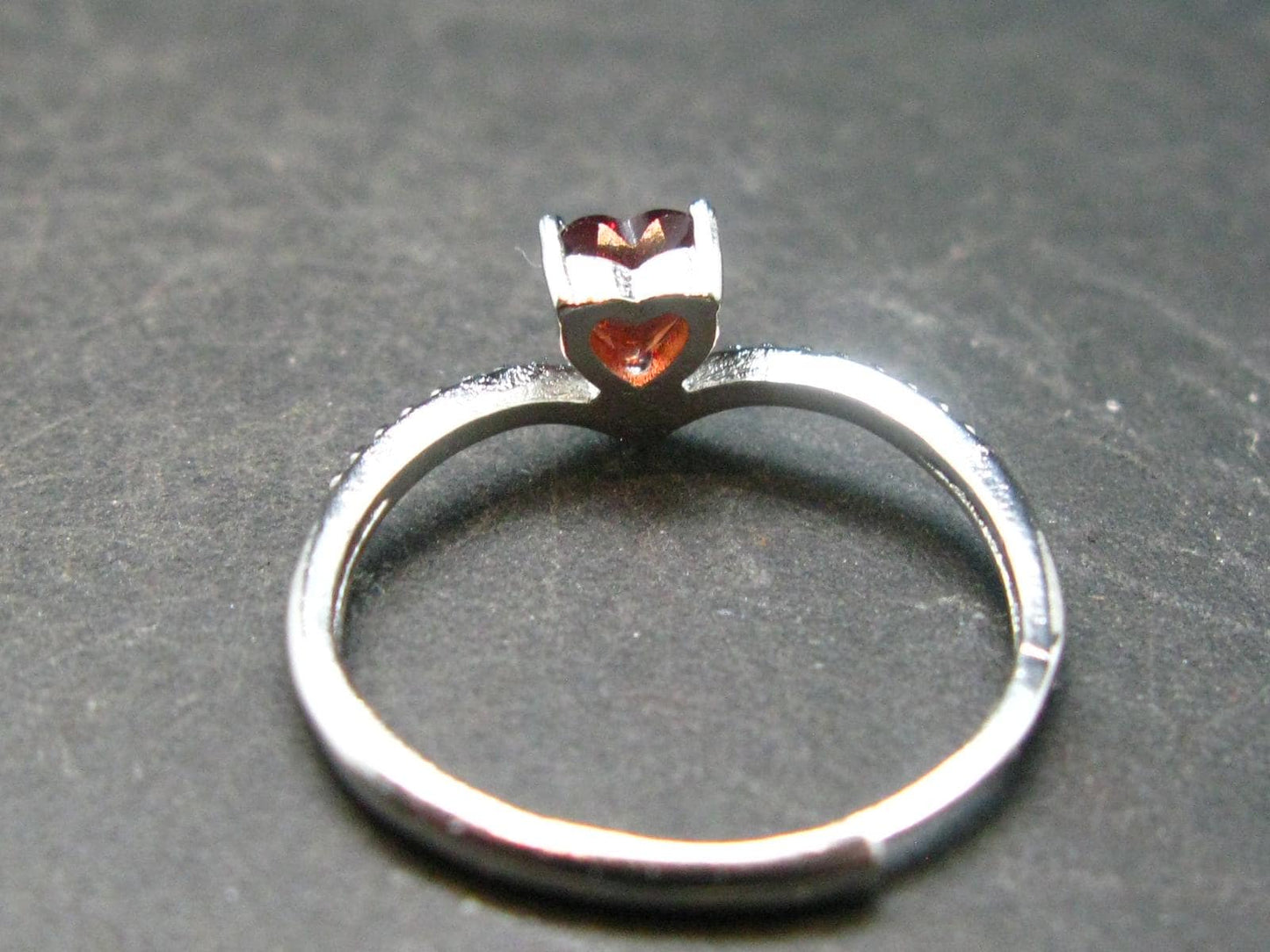 Spessartine Garnet Ring From Tanzania - Size Adjustable - 1.18 Grams