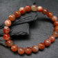 Sunstone Genuine Bracelet ~ 7 Inches ~ 9mm Round Beads