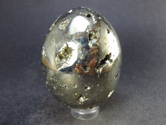 Pyrite Crystallized Egg From Peru - 2.1" - 209.5 Grams