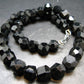 Black Tourmaline Necklace from Brazil - 17"