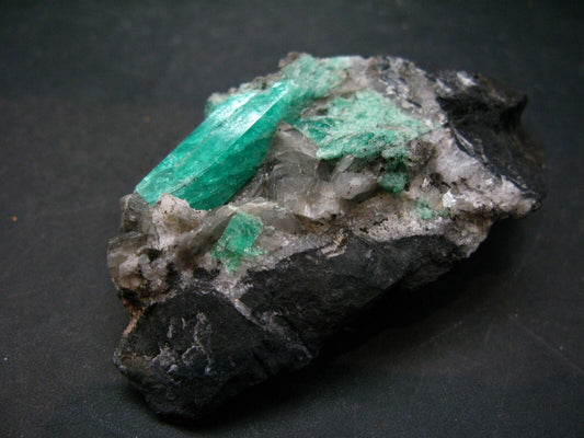 Emerald Beryl Crystal On Matrix From Colombia - 2.8"