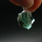 Rare!! Emerald Green Fluorite Crystal Silver Pendant From UK - 1.78 Grams - 0.7"