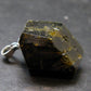 Nice Rare Terminated Epidote Crystal Silver Pendant From Peru - 1.0" - 6.07 Grams
