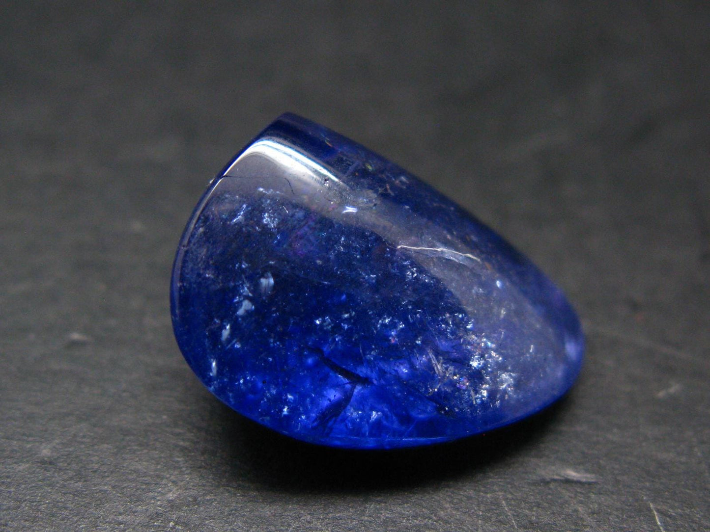 Fine Gem Tanzanite Zoisite Polished Stone From Tanzania - 24.07 Carats - 0.8"