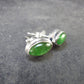 Tsavorite Gem Green Garnet Sterling Silver Earrings from Tanzania - 1.98 Grams