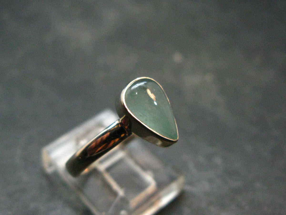 Extremely Rare Grandidierite Silver Ring From Madagascar - Size 8 - 2.49 Grams