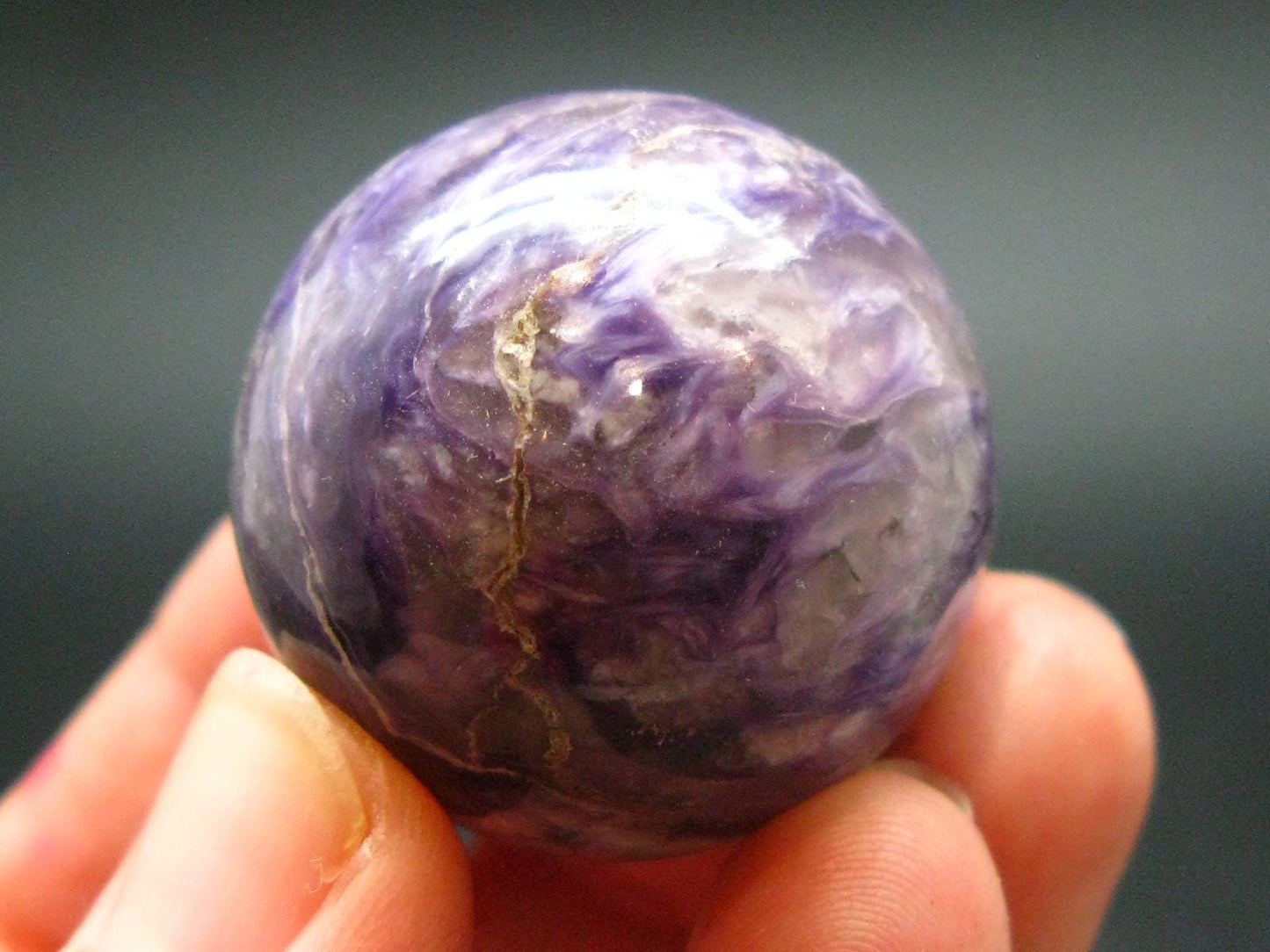 Nice Charoite Sphere from Russia - 37.26 Grams - 1.1"