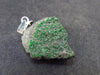 Uvarovite (Green Chromium Garnet) Cluster Silver Pendant From Russia - 1.1" - 4.3 Grams