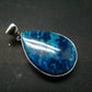 Shattuckite Silver Pendant from Namibia - 1.4" - 7.36 Grams