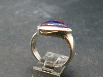 Bustamite & Sugilite Silver 925 Ring from South Africa - Size 7.5