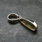 Moldavite Tektite Silver Pendant from Czech Republic - 0.9" - 1.0 Grams