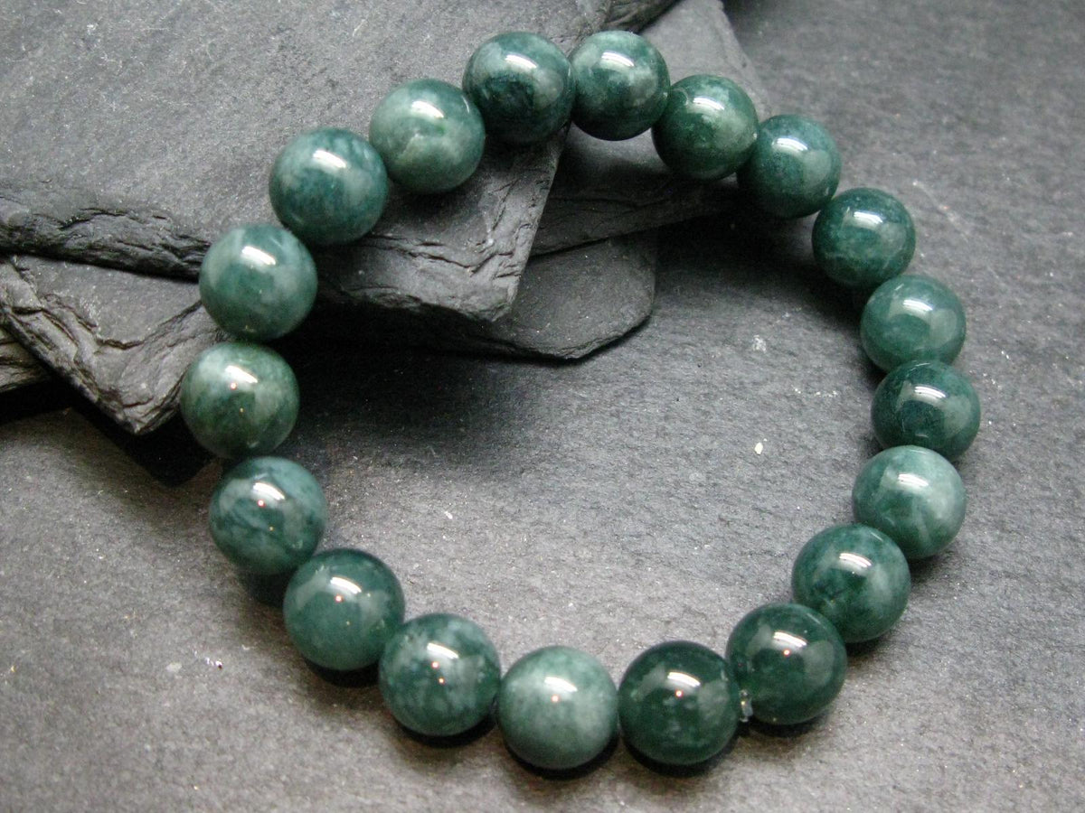 Guatemala Jade Jadeite Genuine Bracelet ~ 7 Inches ~ 10mm Round Beads