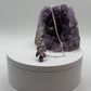 Amethyst Ribbon Pendant – Graceful Flow in Violet Sparkle - 3.87 Grams