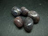 Lot of 5 tumbled natural Iolite Cordierite “water sapphire” stone from India