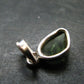 Moldavite Tektite Silver Pendant from Czech Republic - 0.8" - 1.17 Grams