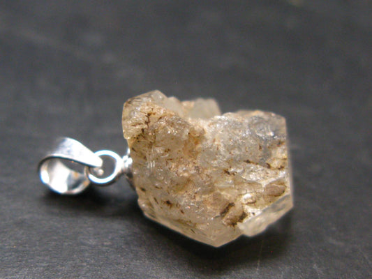 Phenakite Phenacite Silver Pendant from Burma Myanmar - 0.7 Inches - 1.91 Grams