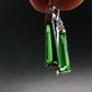 Helenite Gaia Stone Gem Sterling Silver Earrings From Washington - 7.0 Carats